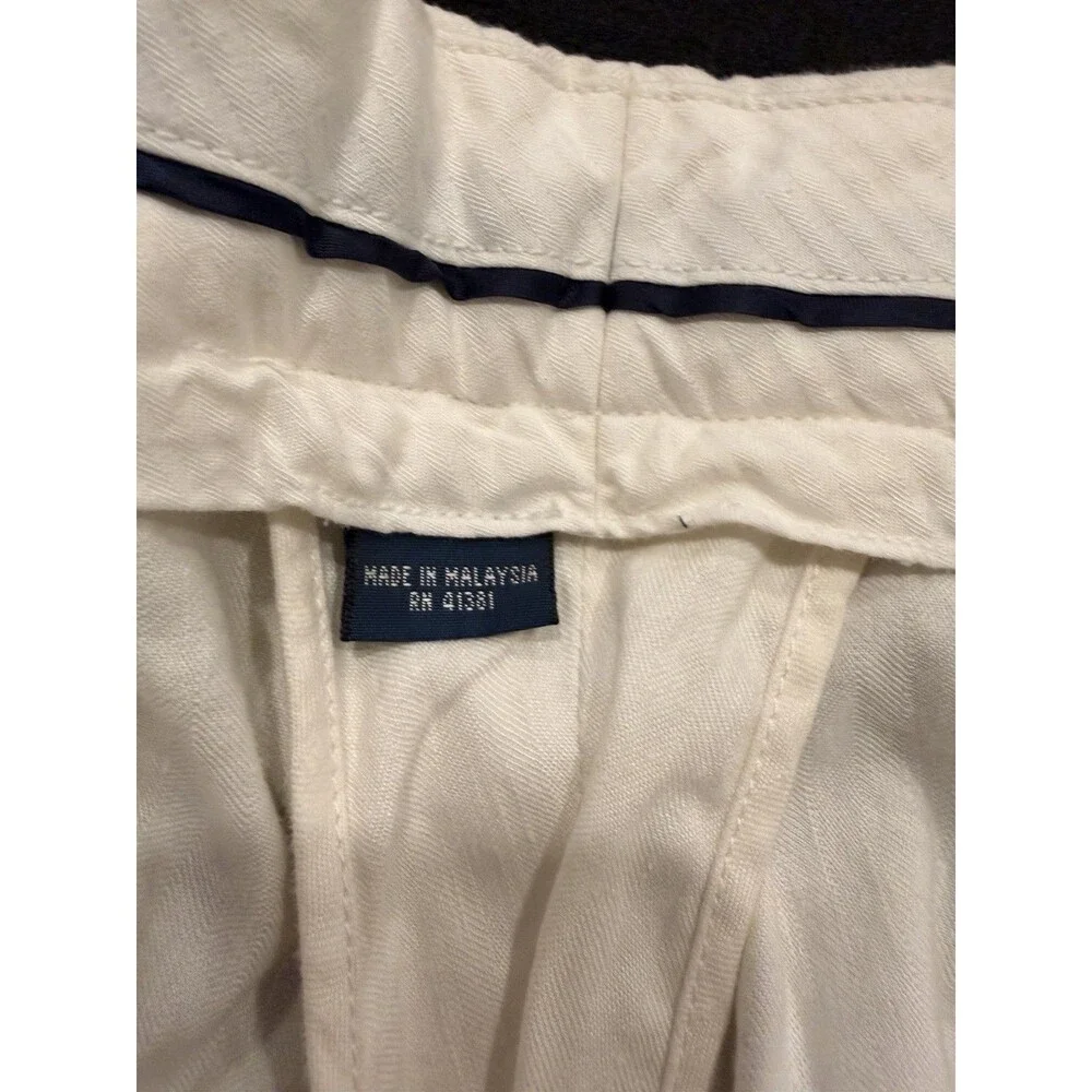 RARE VTG Polo Ralph Lauren White Linen Blend Pants Men's 38x30 golf work summer